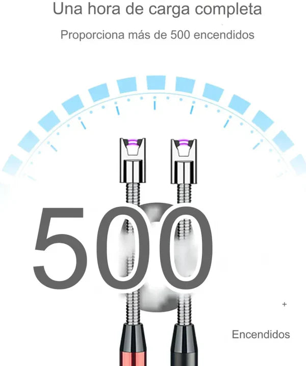 Encendedor Eléctrico Premium Flexible 360° + Bloqueo de Seguridad Infantil