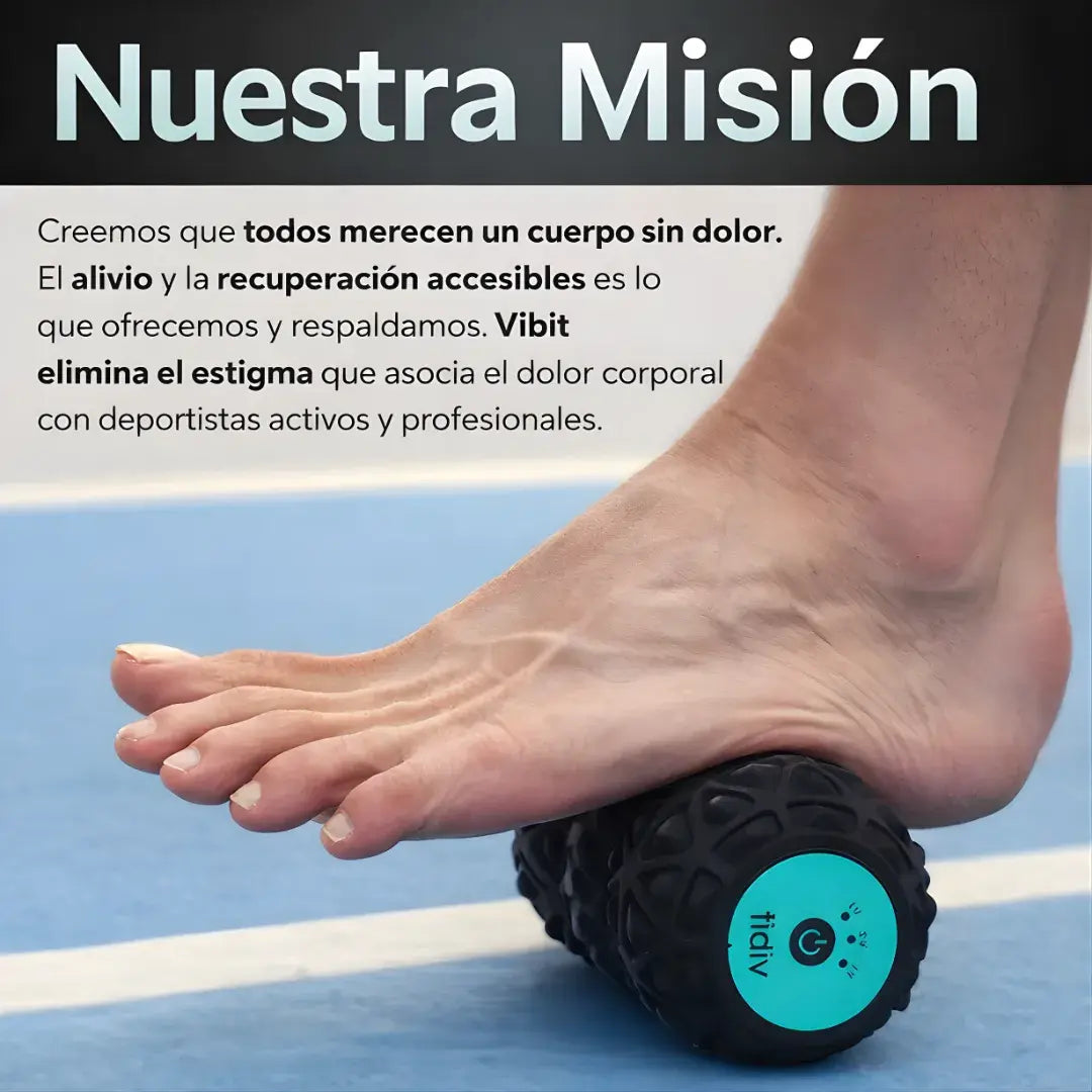 Rodillo terapéutico vibratorio profesional - alivio muscular focalizado