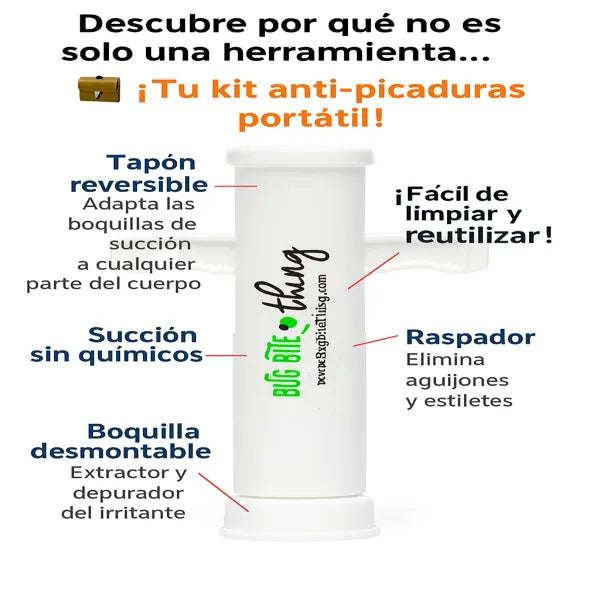 Extractor de veneno y picaduras Bug Bite™ | Alivio instantáneo sin químicos