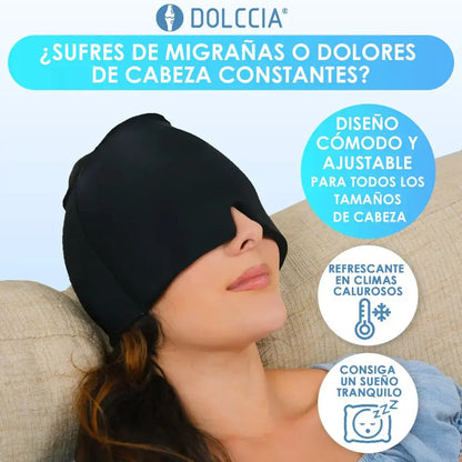 Gorro Terapéutico 360° | Reutilizable Frío-Calor + Confort sin Velcros
