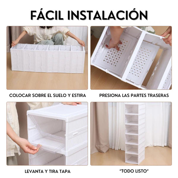 ✨ FlexiShoe - Zapatera Plegable de 6 Niveles