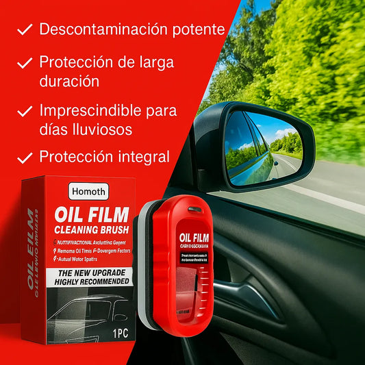 Oil Film™ Limpieza premium + Visión nítida + Protección hidrofóbica al instante