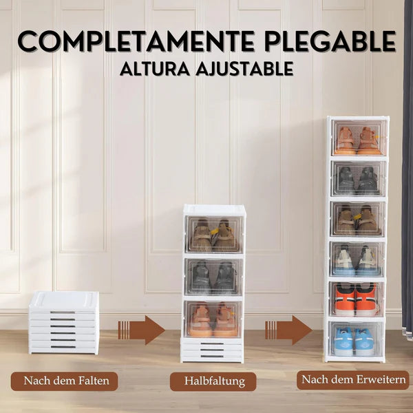 ✨ FlexiShoe - Zapatera Plegable de 6 Niveles