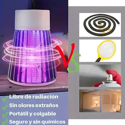 Lámpara Antimosquitos Premium con Luz UV de Alta Frecuencia – Protección Elegante y Sin Químicos