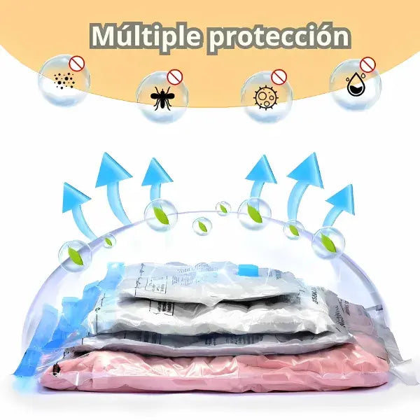Set Premium de Bolsas de Vacío + bomba eléctrica + 8 bolsas resistentes y protección total
