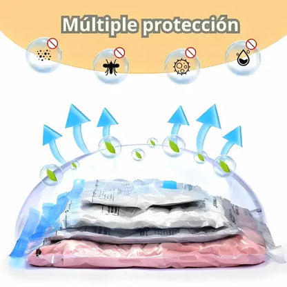 Set Premium de Bolsas de Vacío + bomba eléctrica + 8 bolsas resistentes y protección total