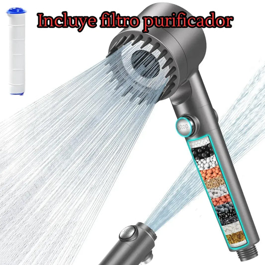 Ducha Hydroluxe™ edición premium + ahorro de agua + filtro detox de alto rendimiento