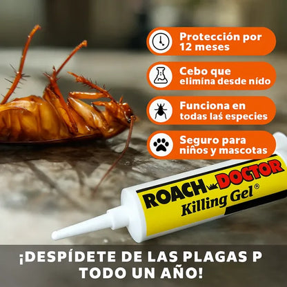 Roach Killing Gel® Profesional – Jeringa de precisión 30g + Fórmula experta