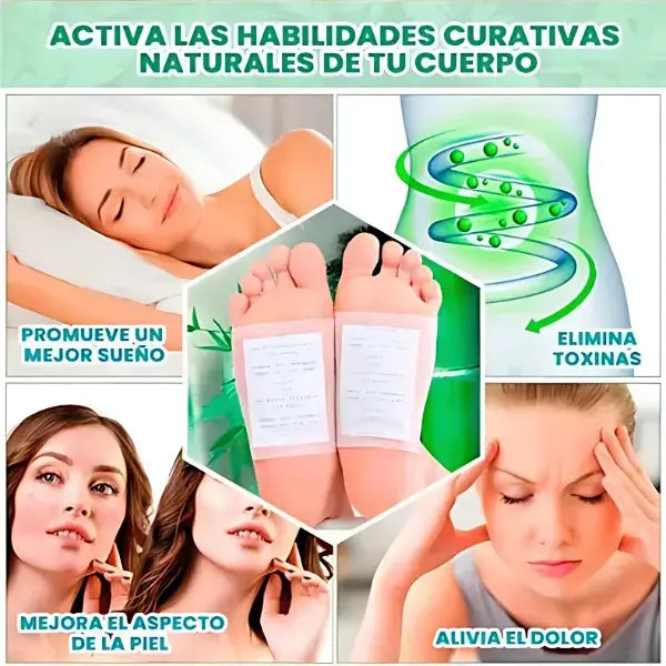 Set de Parches Detox Premium Kinoki- 3x1 con entrega garantizada (30 parches)