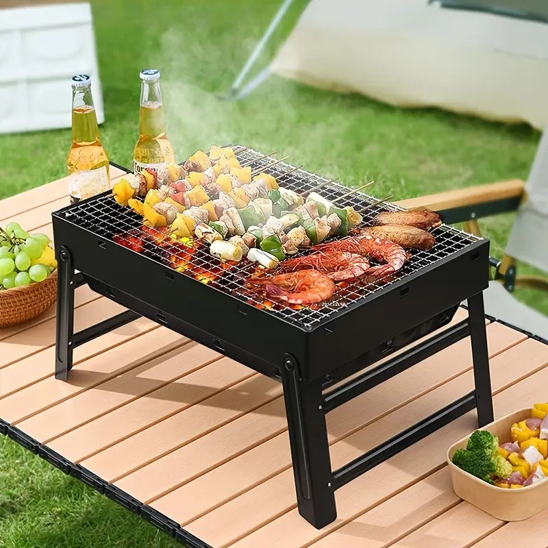 Barbacoa Premium Grilltec® Plegable + Hierro Antióxido + Envío gratis