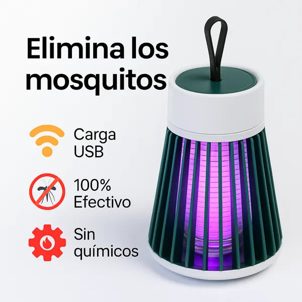 Lámpara Antimosquitos Premium con Luz UV de Alta Frecuencia – Protección Elegante y Sin Químicos