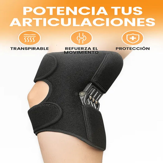 Refuerzo de rodilla premium con 3 resortes + soporte para caminar sin dolor